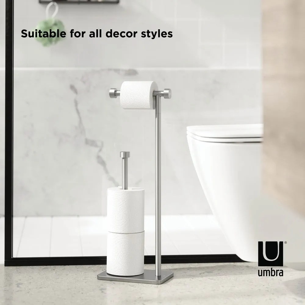 Stalowy stojak na papier toaletowy Cappa – Umbra