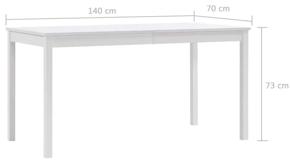 Biały stół minimalistyczny jadalniany - Jedris 2X