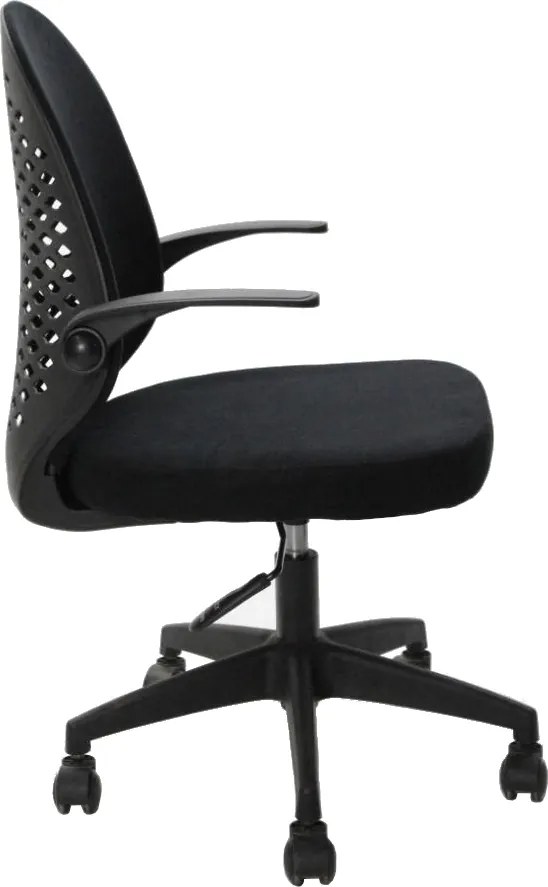 Obrotowe krzesło młodzieżowe Flip, kolor czarny