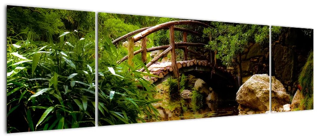 Obraz - Most nad rzeką (170x50 cm)