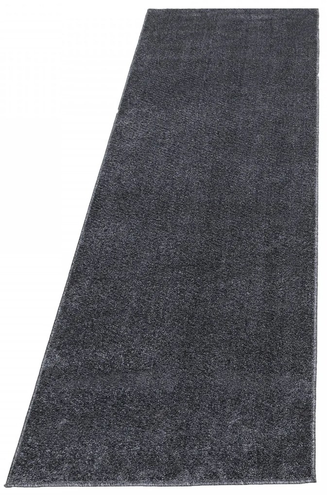 Dywan jednolity Ata szary 80 cm x 250 cm