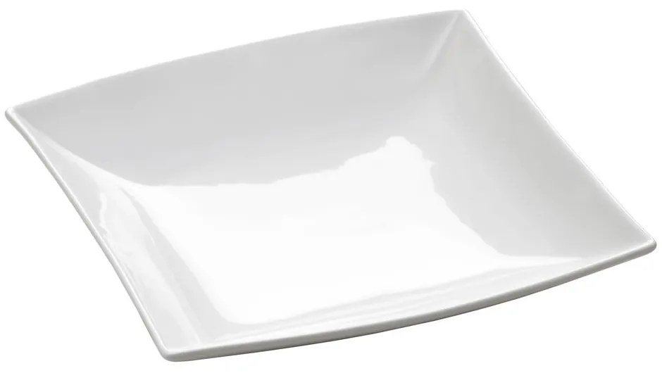 Biały porcelanowy głęboki talerz Maxwell & Williams East Meets West, 21,5x21,5 cm