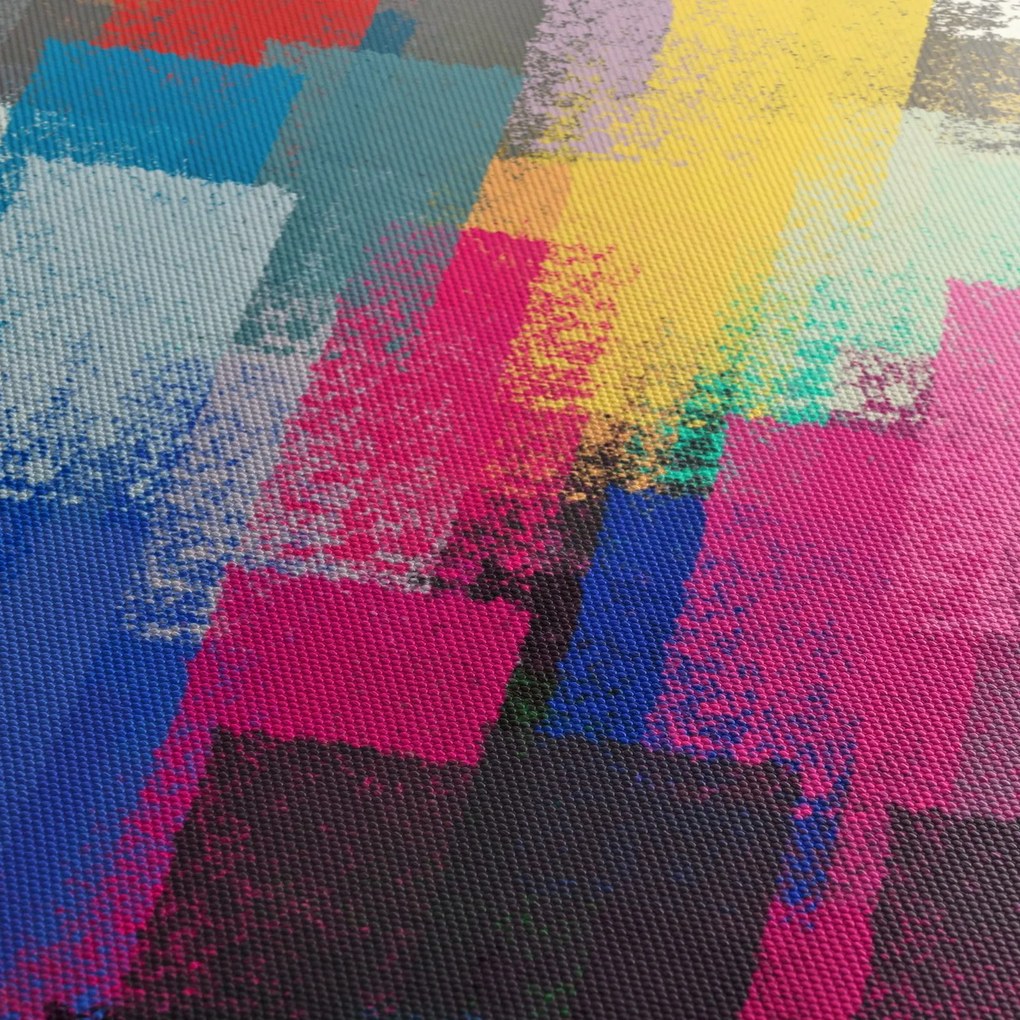 Obraz - Kolorowe pociągnięcia pędzlem (125x70 cm)
