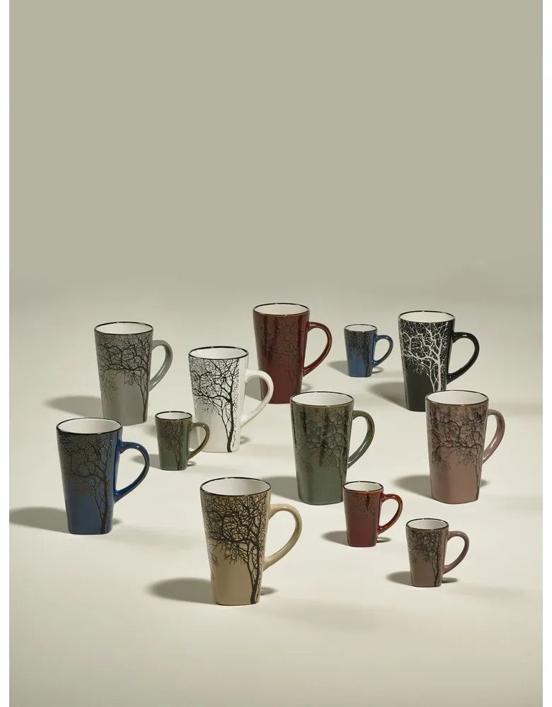 Czerwone kamionkowe kubki na espresso zestaw 4 szt. 100 ml Hela – Villa Collection