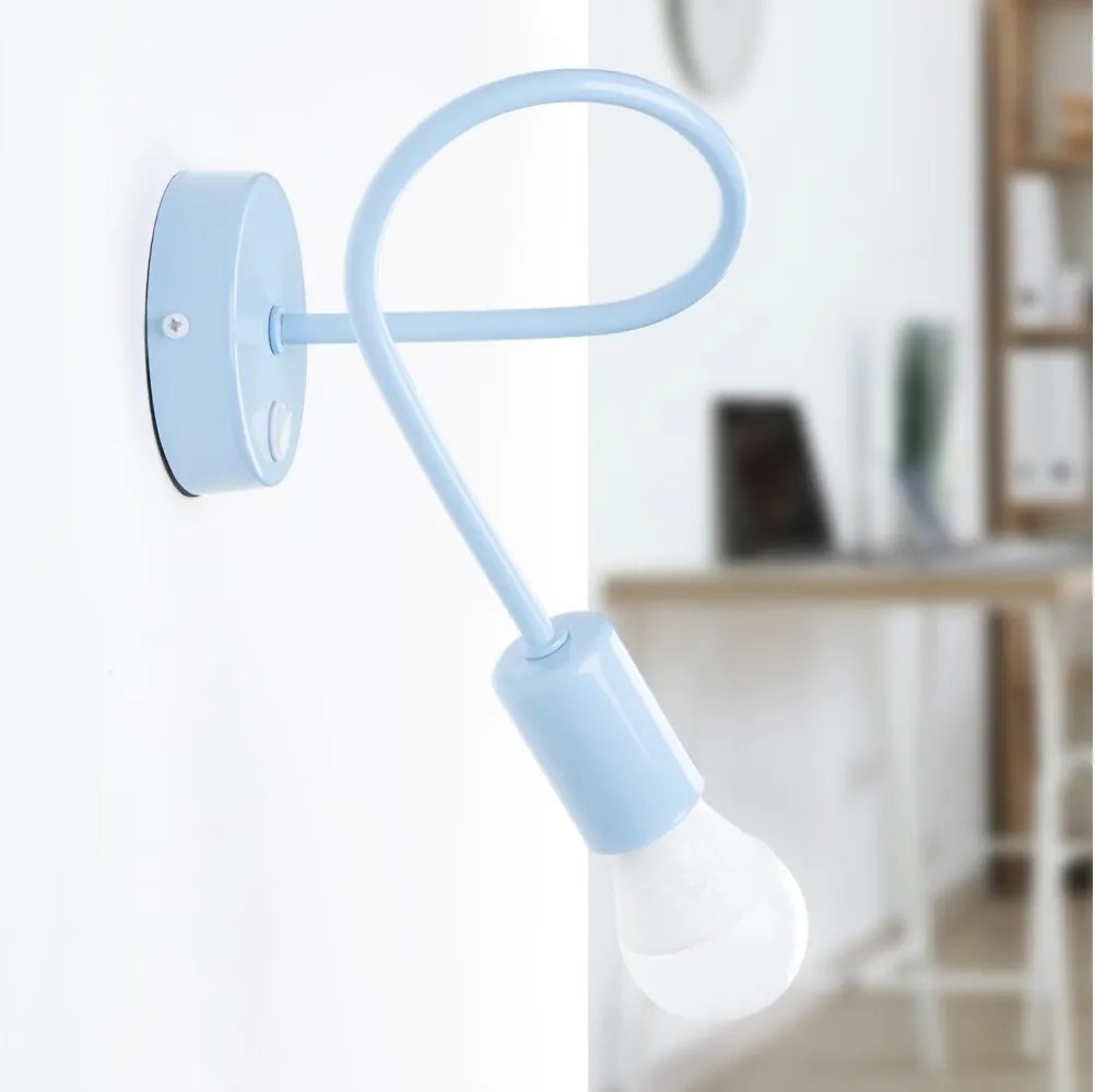 Elastyczna lampka ścienna OXFORD 1xE27/15W/230V niebieska