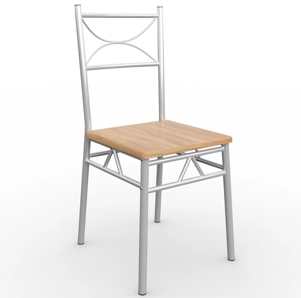 Zestaw jadalniany PAUL, 5 części, naturalny brąz Casaria