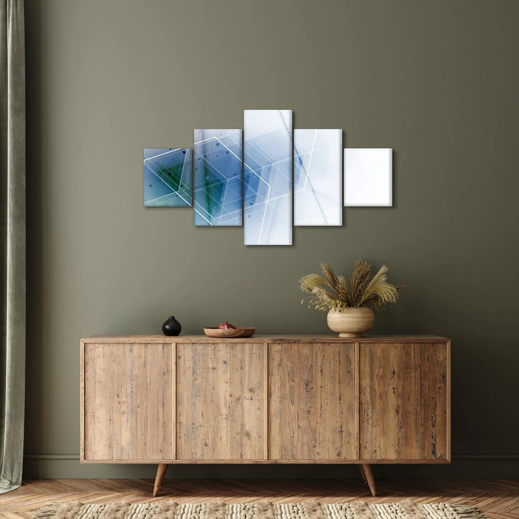 Obraz - Kształty geometryczne (125x70 cm)