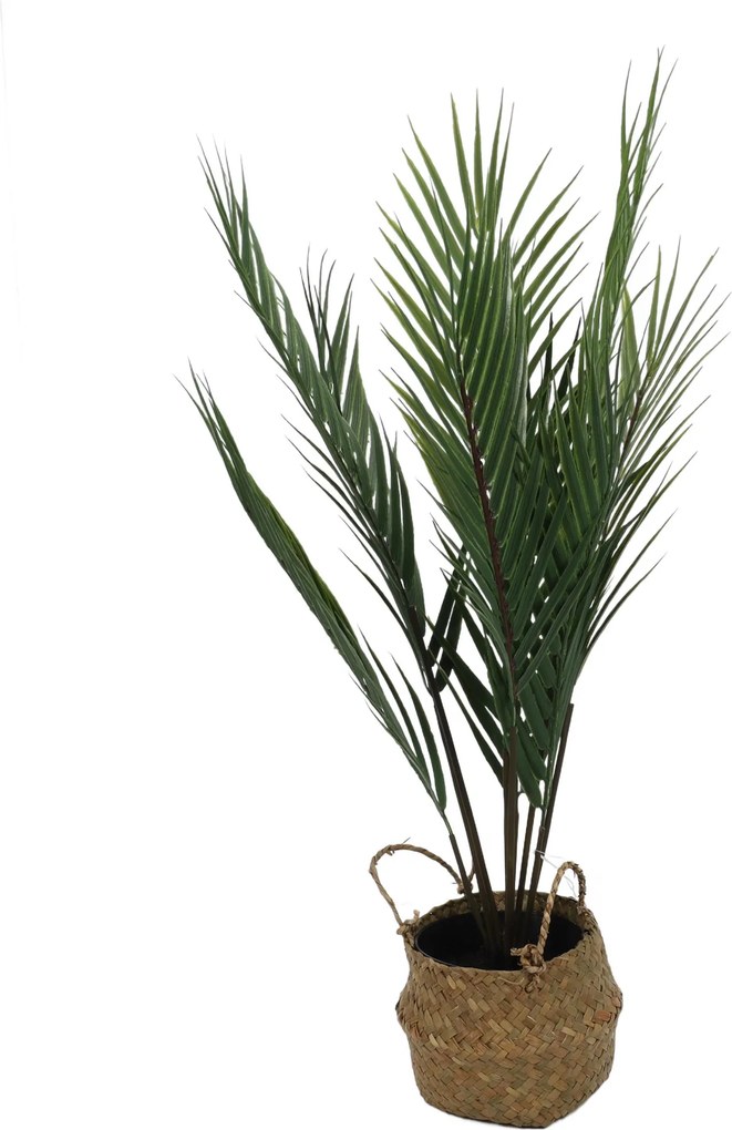 Sztuczna roślina palma w koszyku, 64 cm