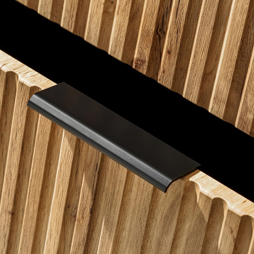 Szafka umywalkowa ASTROS w kolorze naturalnego drewna 80 x 46 cm z blatem Light OAK