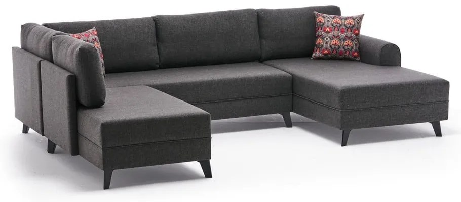 Antracytowy narożnik (w kształcie litery U) Belen – Balcab Home