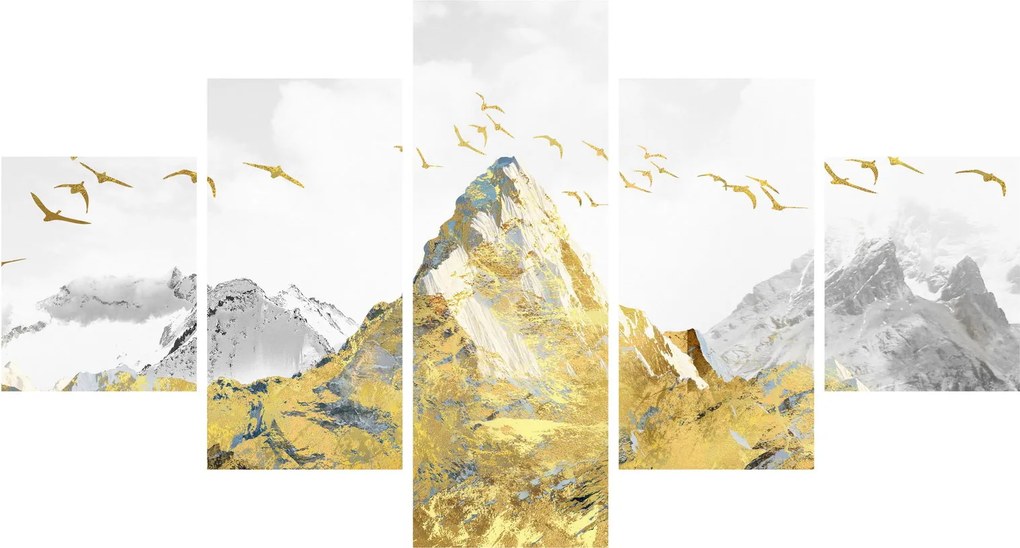 Obraz - Złota góra (125x70 cm)