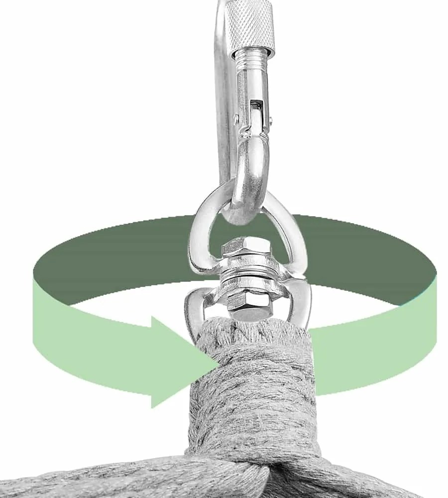 Wiszące krzesło MANDY 170x100x150cm, ciemnoszare Detex