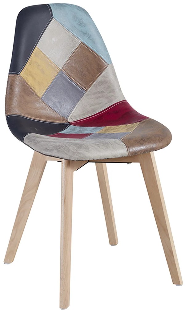 Krzeso Kelen Patchwork ze sztucznej skóry