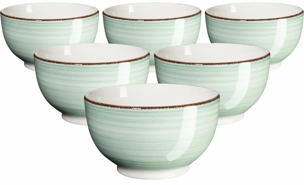 Mäser Zestaw 6 misek Bel Tempo 14 cm, zielone