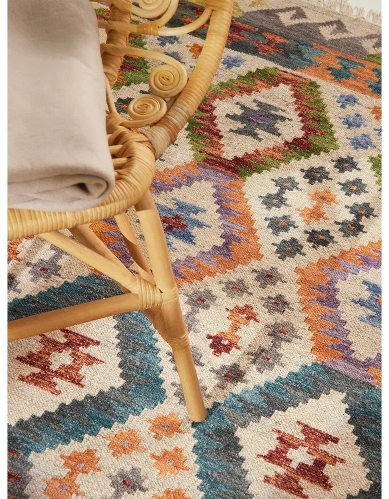 Wełniany dywan dwustronny tkany ręcznie 120x170 cm Kamal Oasis – Nouristan