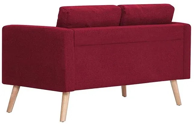 Dwuosobowa kanapa w kolorze czerwonego wina - Imex 2X