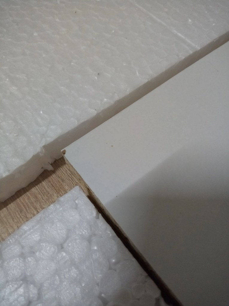 PROMOCJA Biały stół jadalniany z blatem w dekorze dąb sonoma MADO 120x80 II. klasa jakości