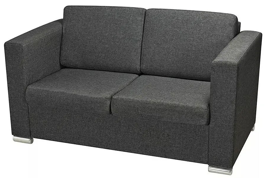 Dwuosobowa ciemnoszara sofa loftowa - Telva 2Q