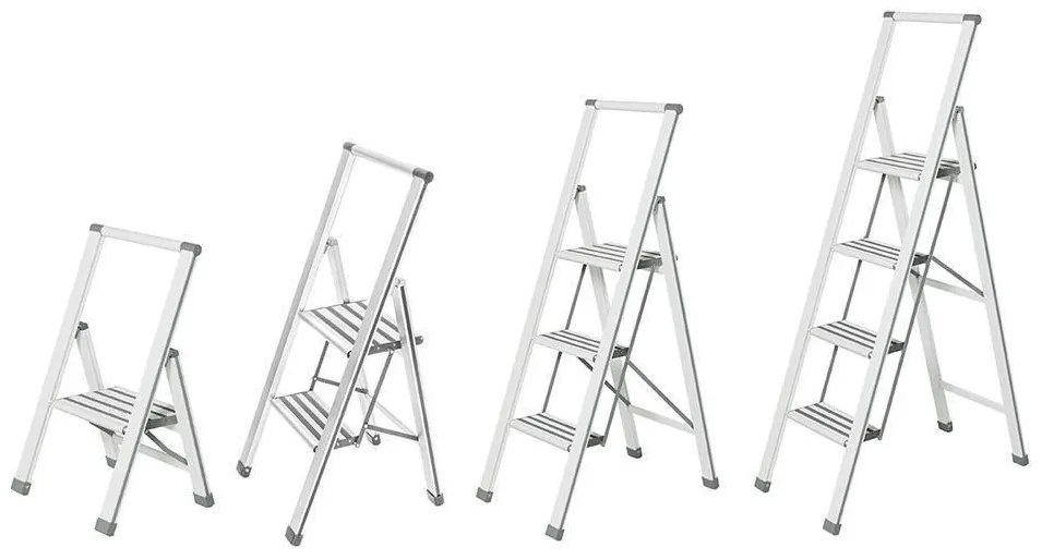 Aluminiowa drabina, 3-stopniowa, WENKO