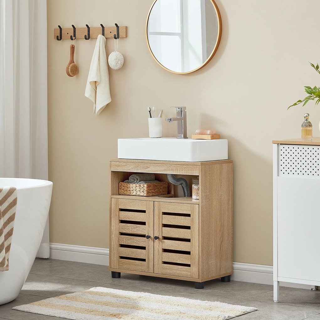 Szafka Łazienkowa pod Umywalkę zamykana - sonoma - BBK004B11