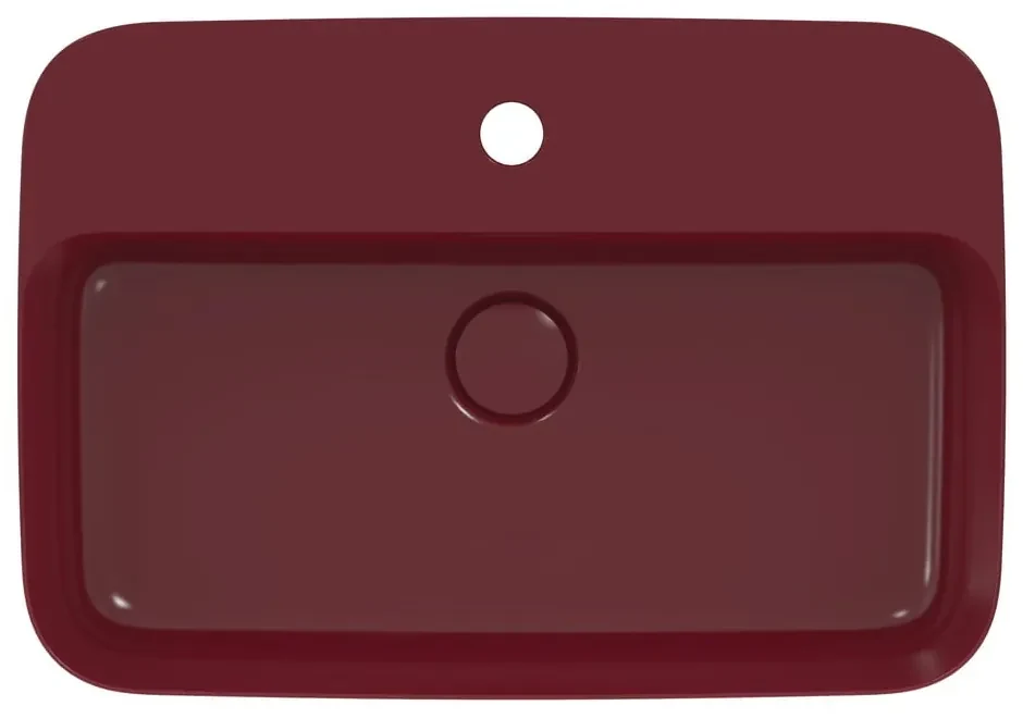 Bordowa ceramiczna umywalka 55x38 cm Ipalyss – Ideal Standard