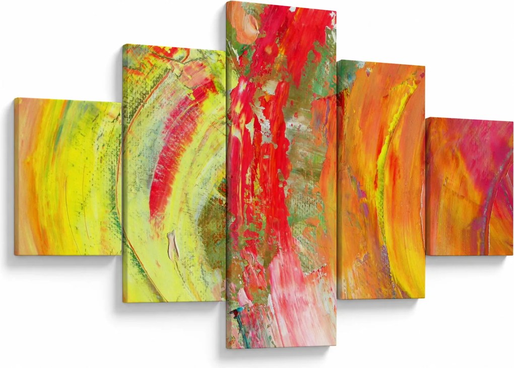 Obraz abstrakcji - malarstwo (125x70 cm)