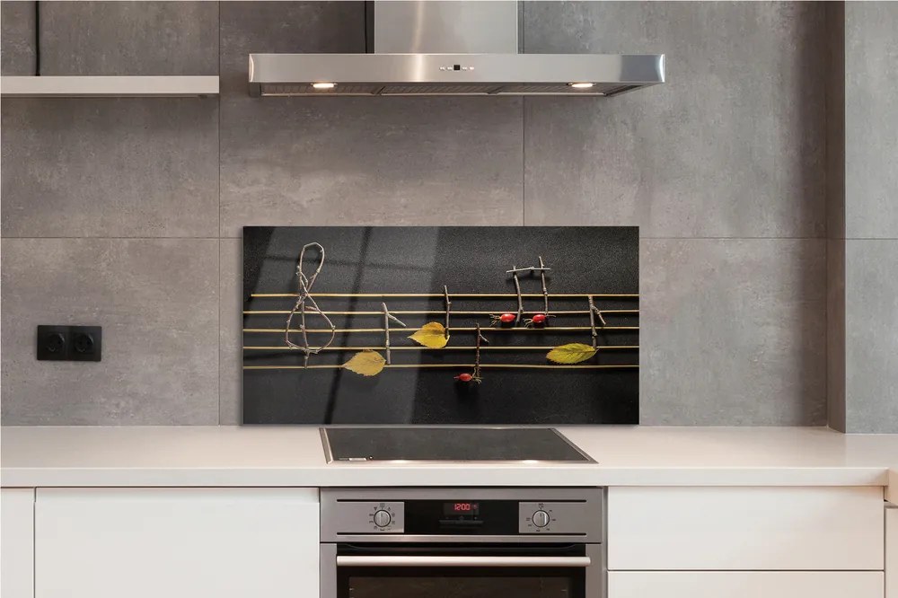 Szklany Panel Ekologiczny Zapis Nutowy