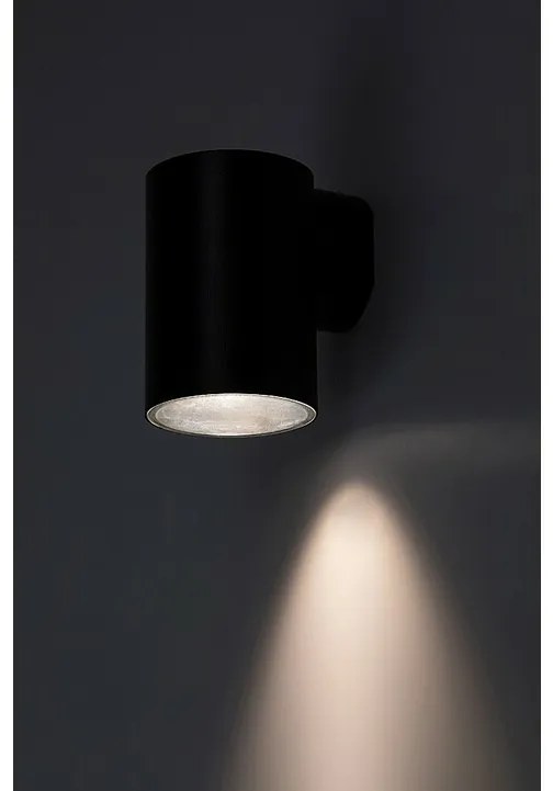 Rabalux 77154 zewnętrzna oprawa ścienna LED Urfa,9W, IP65, czarna, 11,5 cm