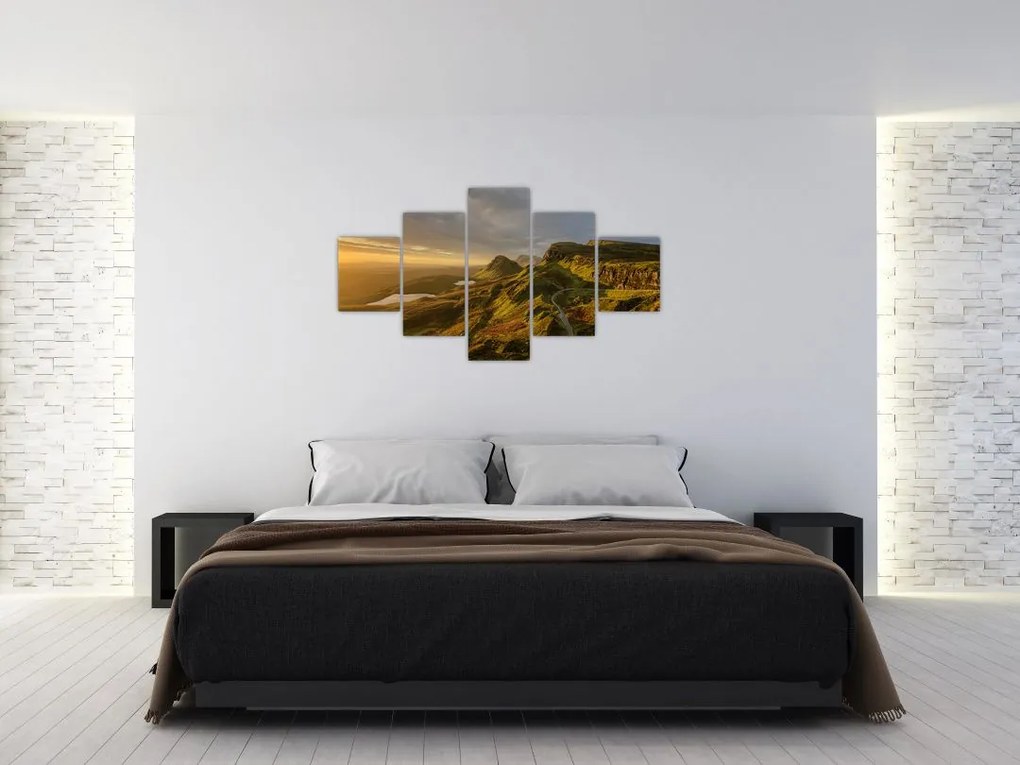 Obraz pasma górskiego (125x70 cm)