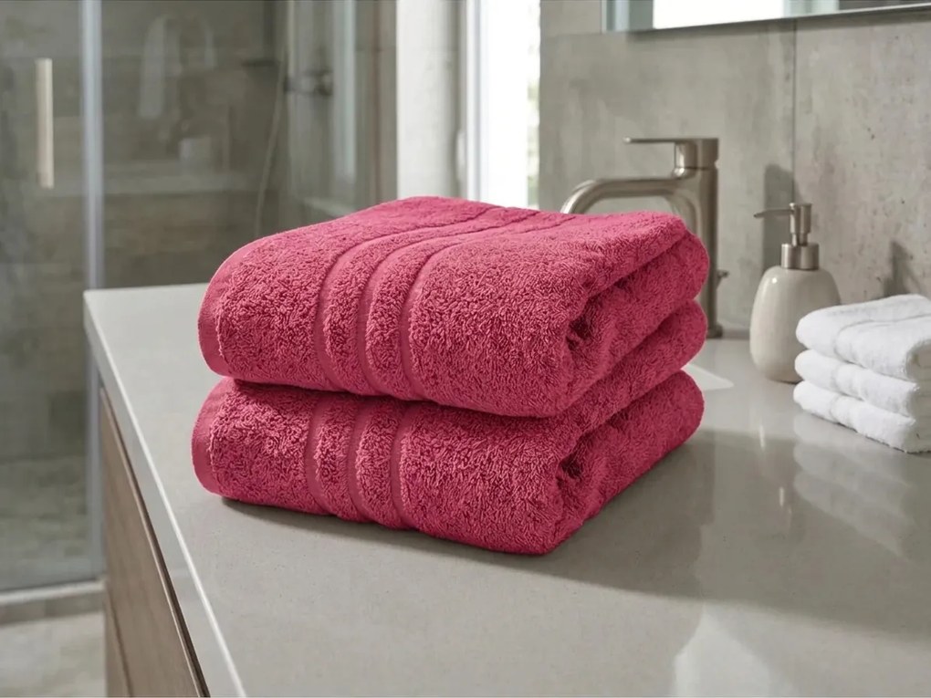 Ręcznik Classic 50 x 100 cm purpurowy, 100% bawełna