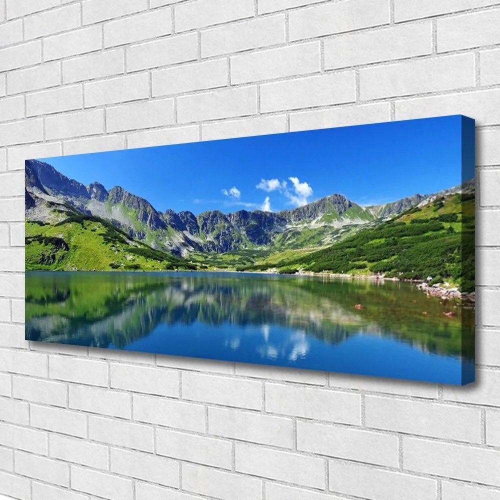 Obraz Canvas Góra Jezioro Krajobraz