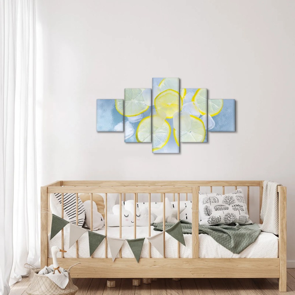 Obraz cytryn w lodzie (125x70 cm)