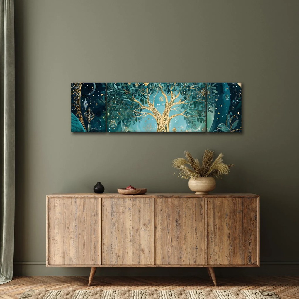 Obraz – Drzewo życia we wszechświecie (170x50 cm)