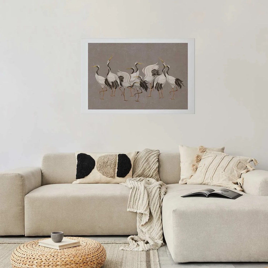 Plakat Taniec żurawi 60x40 cm bez ramy z marginesem ARTGEIST B