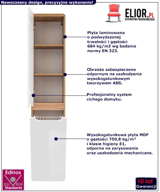 Słupek Łazienkowy Z Koszem A9-R79