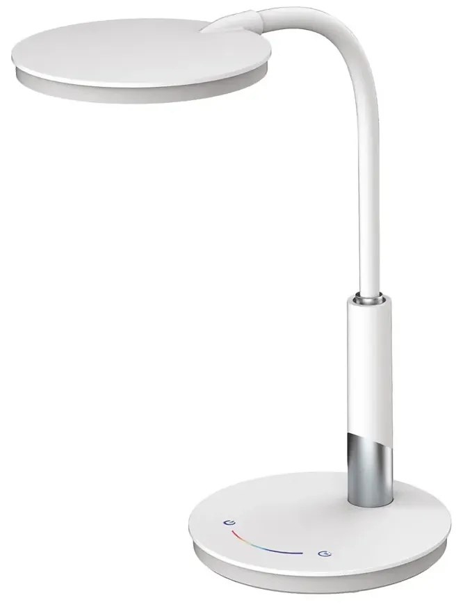 Biała nowoczesna lampka biurkowa dotykowa LED - 12X A511 D9-S30