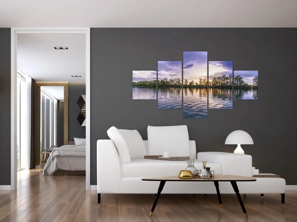 Obraz jeziora (125x70 cm)