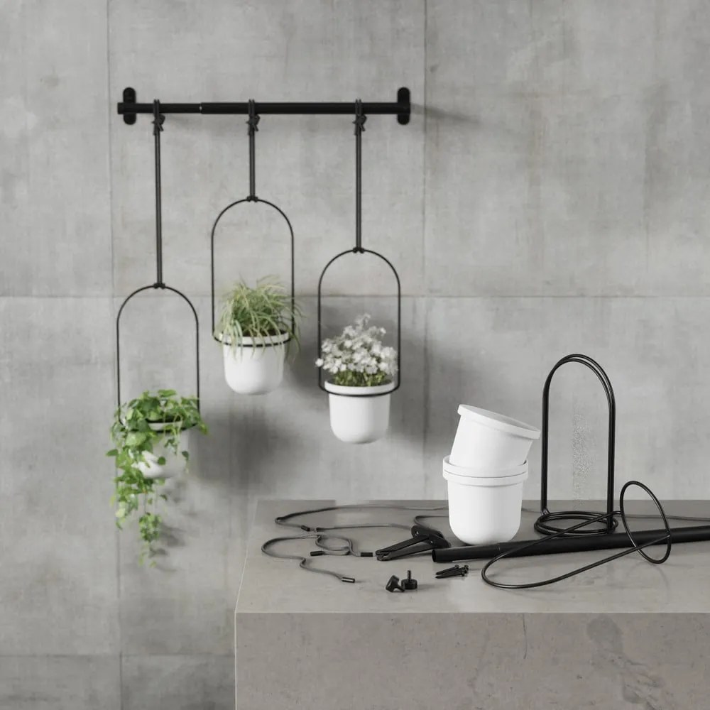 Plastikowe wiszące osłonki na doniczki na zioła zestaw 3 szt. ø 7,5 cm Triflora – Umbra