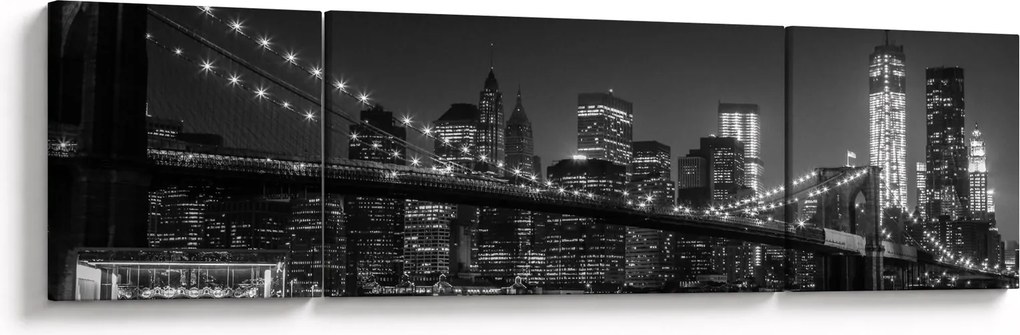 Obraz mostu Brooklyn Bridge w Nowym Jorku (170x50 cm)