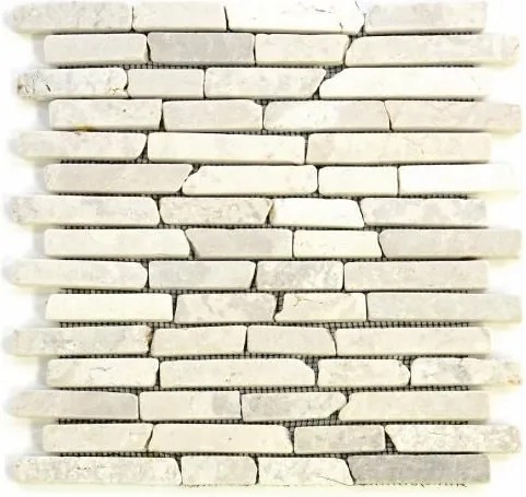 Mozaika marmurowa Garth na siatce kremowa 1 m2