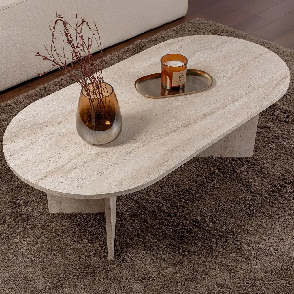 Stolik konferencyjny Sable Travertine