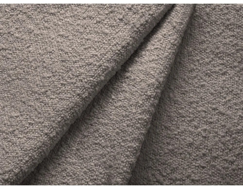 Szary fotel z materiału bouclé Poppy – Micadoni