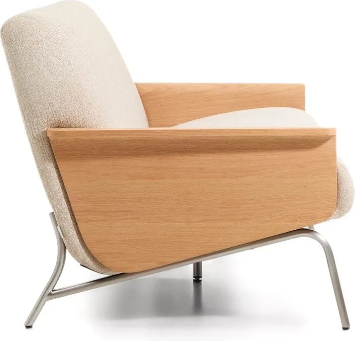 Beżowa sofa z tkaniny szenilowej 205 cm Amsen – Kave Home