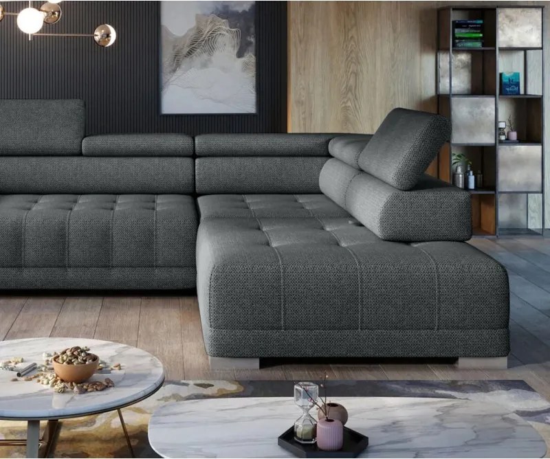 Narożnik CAMPO L elektryczną regulacją siedziska w WERSAL