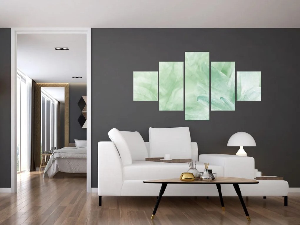 Obraz - Zielony kwiat (125x70 cm)