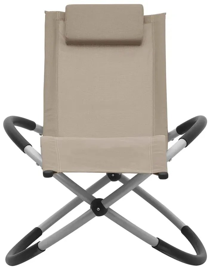 Dziecięcy leżak do nowoczesnego ogrodu taupe M4-B76