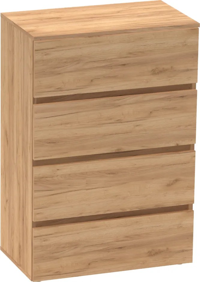 Komoda PARMAD, dąb craft złoty