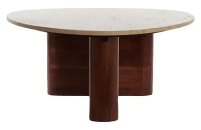 Brązowy stolik 72x90 cm Mahelona – Light &amp; Living