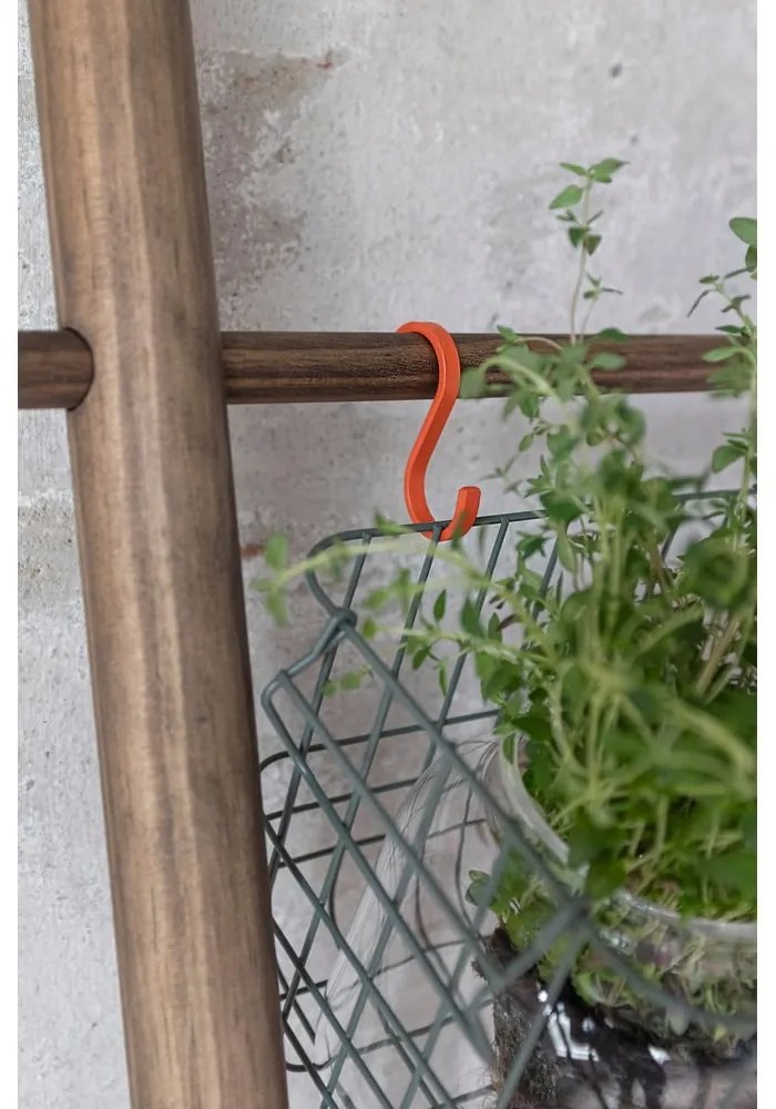 Pomarańczowe wiszące metalowe haczyki zestaw 5 szt. Hang-it – Mette Ditmer Denmark