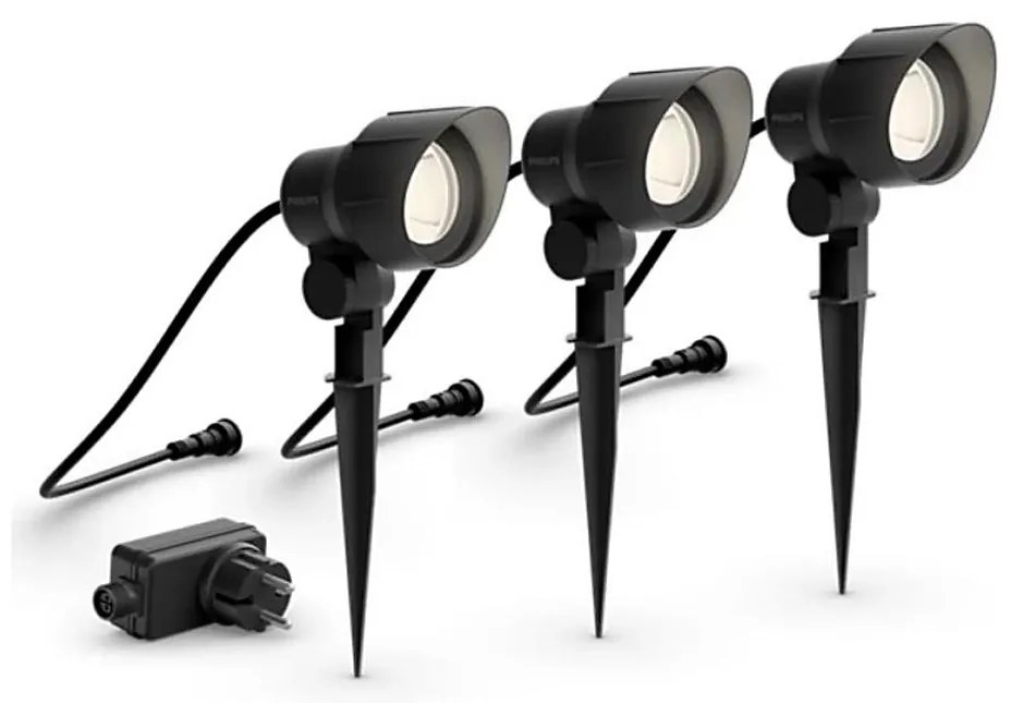 Philips - Zestaw 3x LED reflektor ogrodowy GARDENLINK LED/6W/230V 2700K IP44